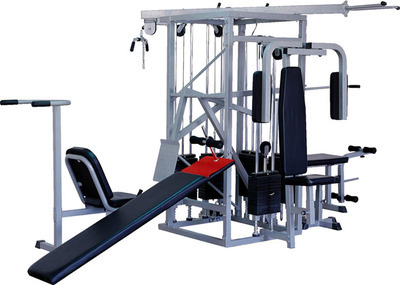 僑潤健身器材 綜合訓練器QR-1010，高效滿足十人站專業健身需求